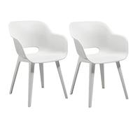 Chaises d'extérieur Akola - Keter - Blanc - Résine - Contemporain - Robuste et léger