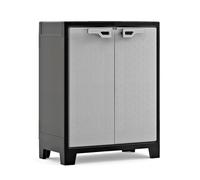 Keter Armoire basse TITAN - Noir et gris - 80 x 44 x 100 cm - G