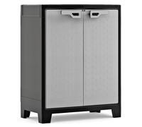 Keter Armoire basse TITAN - Noir et gris - 80 x 44 x 100 cm - G