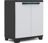 KETER Armoire de rangement à base linéaire noir/gris clair 9725