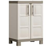 Keter Armoire de rangement basse Excellence – Beige et taupe – 97 cm