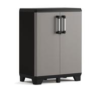 Keter Armoire de rangement basse Pro – Noir et gris