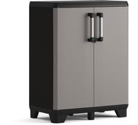 Keter Armoire de rangement basse Pro Noir et gris 445038
