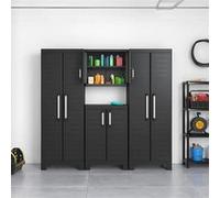 Keter Armoire de rangement haute Detroit Noir