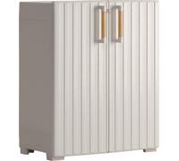 Keter Armoire de rangement Niedrig Groove Beige et sable