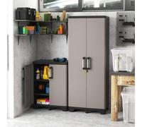 Keter Armoire de rangement Niedrig Pro Noir et gris