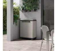 Keter Armoire de recyclage Planet gris et noir 445043