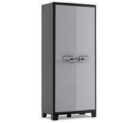 KETER Armoire Haute Utilitaire TITAN - Noir et Gris - 80 x 44 x 182 cm