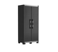 Keter Armoire de rangement et étagères Garage XL Noir et argenté 188cm