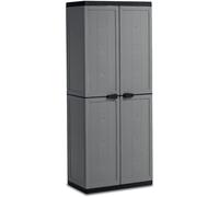 KETER ARMOIRE JOLLY PORTE-BALAI EN RÉSINE 3 ÉTAGÈRES RÉGLABLES 68X39XH166CM (397