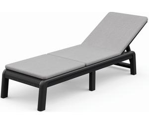 KETER ATLAS Chaise longue avec coussin, 187,5 x 58 x 29 cm, grafit/gris 17213628