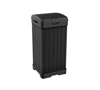 Keter Poubelle en résine Baltimore 125 L 41 x 41 x 87,4 cm Noir
