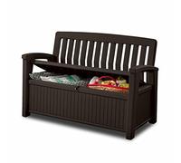 Keter Banc de rangement pour jardin 227 litres 132,7×63,5×89,5 cm Graphite