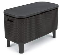 KETER BEVY BAR Table multifonction en rotin, 83,5 x 40 x 50-74 cm, graphite 17209510