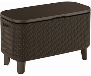 KETER BEVY BAR Table multifonction en rotin, 83,5 x 40 x 50-74 cm, marron 17209510