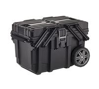 Keter - Boîte à Outils, Chariot Horizontal à roulettes, 65 x 42 x 38 cm, Couleur Noire.