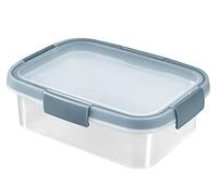 Keter Boîte alimentaire Fresh 1 L rectangulaire — 100% recyclable, hermétique — Transparent/Bleu