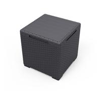 Keter Table de Jardin Table de Rangement Graphite 41 cm x 41 cm x 41 cm Gris