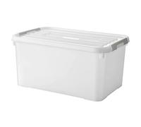 CURVER HANDY PLUS 50L CLIPS BLANCS - 100% RECYCLE. Rangement. Milky. 60 x 40 x 29 cm