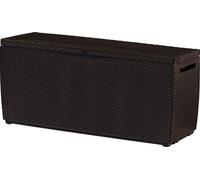 Keter Capri Ratan - Boîte de rangement pour le jardin 305 L - 123 x 53 x 57 cm - marron