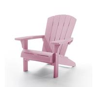Keter Chaise de Jardin Adirondack - Rose - Style Bois