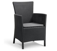 Keter Chaise De Salle À Manger De Jardin Iowa Graphite 215526 Gris