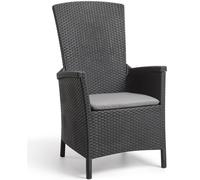 Keter Chaise Inclinable De Jardin Vermont Graphite 238452 Gris