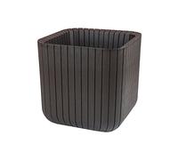 KETER-Chalet et Jardin - 12-928725 - Pot de Fleur - 1 unité - Noir - S