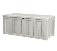 Keter/chalet et jardin- Rockwood Coffre de rangement, Blanc, 570 L
