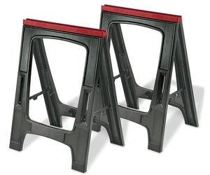 KETER Chevalets de travail - lot de 2, 57,8 x 10,2 x 79,2 cm 17182236