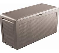 Keter Coffre de jardin Keter Samoa Coffre en rotin 270L cappuccino KT-610247