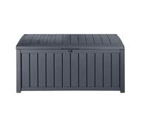 Keter Coffre de Rangement de Jardin Anthracite Boîtes de Stockage Extérieur