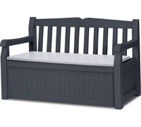 Keter Coffre de rangement Garden Bench Banc de jardin / Coffre universel avec fonction d'assise, anthracite