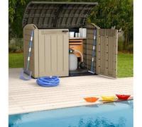 Keter Coffre de rangement KETER Store-It-out Ultra, coffre de jardin résistant aux intempéries, Beige - 2000L - 177x113x134 cm