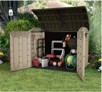 Keter Coffre de rangement KETER Store-It-out Ultra, coffre de jardin résistant aux intempéries, Beige - 2000L - 177x113x134 cm