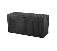 Keter Coffre de jardin Comfy 270 L, graphite, 116,7×44,7×56 cm, résistant sans entretien
