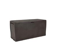 Keter Coffre Samoa 270L, Finition Effet Bois, Marron, 116,7 x 44,7 x 57 cm