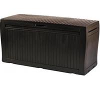 Keter Coffre de rangement extérieur Comfy 270 L 116,7 x 44,7 x 57 cm Marron