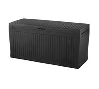 Keter Coffre de jardin Comfy 270 L, graphite, 116,7×44,7×56 cm, résistant sans entretien