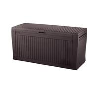 Keter Coffre de rangement extérieur Comfy 270 L 116,7 x 44,7 x 57 cm Marron
