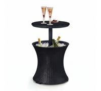 Keter Table de cocktail Cool Bar Rotin anthracite 17194548