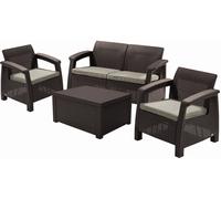 KETER CORFU BOX Ensemble de jardin, brun/beige 17200180