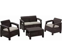 KETER CORFU Ensemble de jardin, marron/beige 17197361