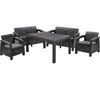 KETER CORFU FIESTA Ensemble de jardin, graphite/gris 17198008