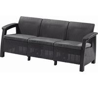 KETER CORFU LOVE SEAT MAX Canapé de jardin, 182 x 70 x 79cm, graphite/gris 1719