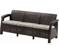 KETER CORFU LOVE SEAT MAX Canapé de jardin, 182 x 70 x 79cm, marron/beige 1719