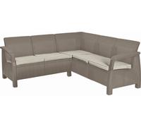 KETER CORFU RELAX Canapé de jardin, 190 x 190 x 79 cm, cappuccino/beige 17208435