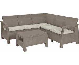 KETER CORFU RELAX Ensemble de jardin, cappuccino/beige 17202123