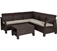 KETER CORFU RELAX Ensemble de jardin, marron/beige 17202123