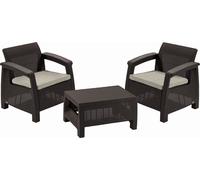 KETER CORFU WEEKEND Ensemble de jardin, marron/beige 17197786